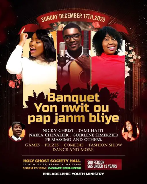 #PhiladelphiaYoungMinistry presents “BANQUET” • “Yon Nwit Ou Pap Janm Bliye” on ...