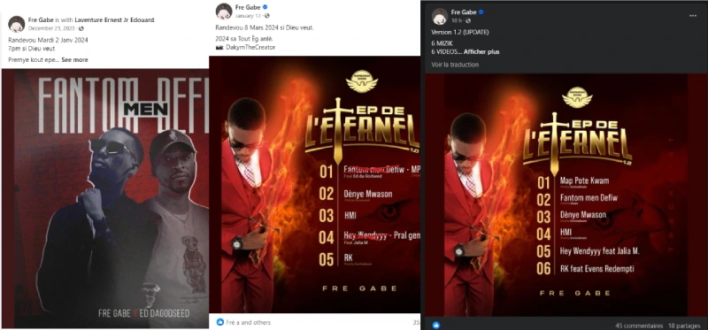 Frè Gabe tounen ak 2 mizik kite Dedye a Fantom ak Wendyyy sou EP a Frè Gabe tounen ak 2 mizik kite Dedye a Fantom ak Wendyyy sou EP a