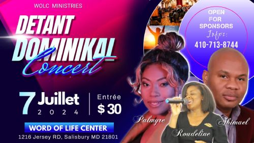 Palmyre Seraphin participe au concert organisé par WOLC Ministries