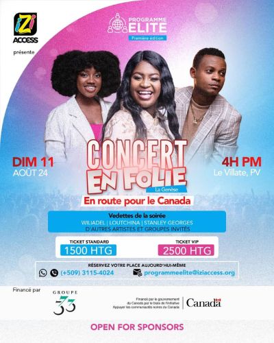 Concert en Folie avec Loutchina Decius, Wiliadel Denervil et Stanley Georges