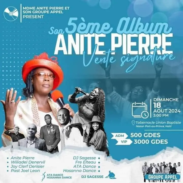 Anite Pierre Konsè Nan Tabernacle Union Baptiste
