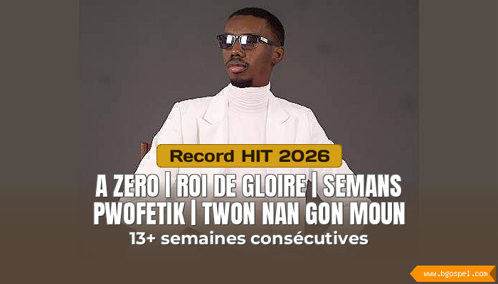 Fre Gabe - 4 dosye 2026 nan Top 50 BGospel Kreyòl la

